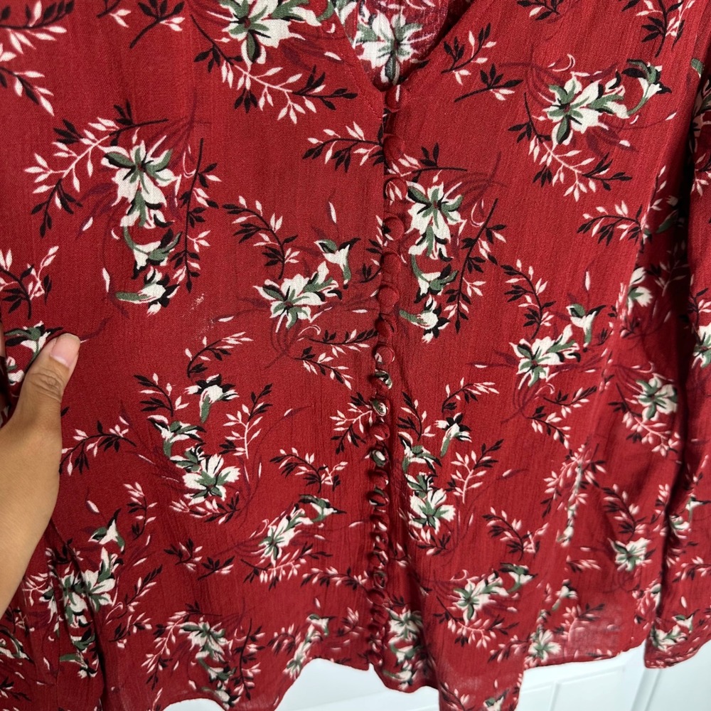 Sezane Heloise autumn floral blouse size 34 or US 4 romantic feminine boho‎ - Picture 4 of 8